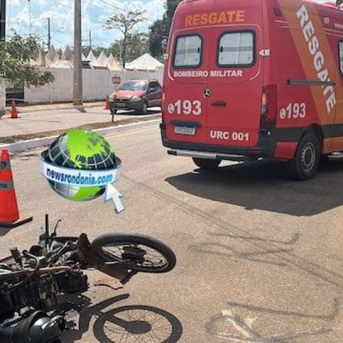 Motociclista bate de frente com carro próximo a Flor do Maracujá