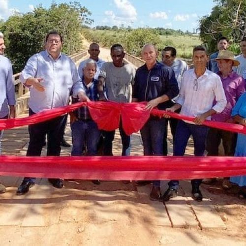 Ezequiel Neiva participa de inauguração de ponte em Machadinho