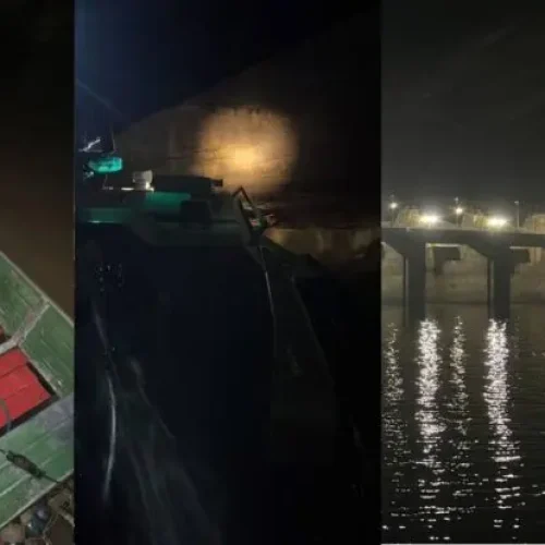 Operação conjunta apreende embarcação, rede de pesca e explosivos artesanais no Rio Madeira em Porto Velho
