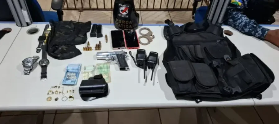 Operação Sufocare prende integrante do CV com arma roubada e munições em Porto Velho
