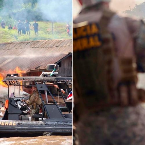 Garimpo no rio Madeira: PF destrói 138 embarcações em apenas cinco dias em Rondônia
