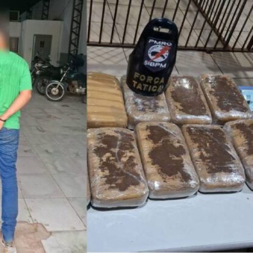 Polícia Militar apreende mais de 10 quilos de skank durante abordagem a veículo na zona Sul de Porto Velho