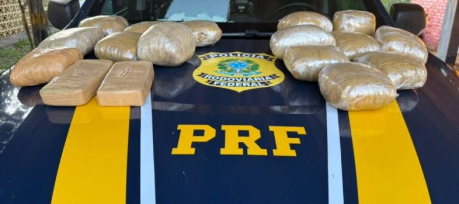 PRF apreende drogas transportadas em motocicleta na BR-364 em Porto Velho