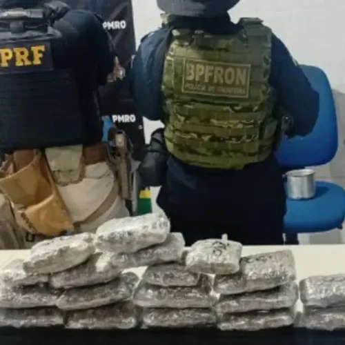 PRF em Rondônia e PMRO prendem uma mulher e um homem por tráfico de drogas na capital