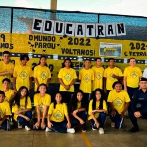 Governo de RO lança Maio Amarelo do Projeto Educatran, em escolas de Porto Velho