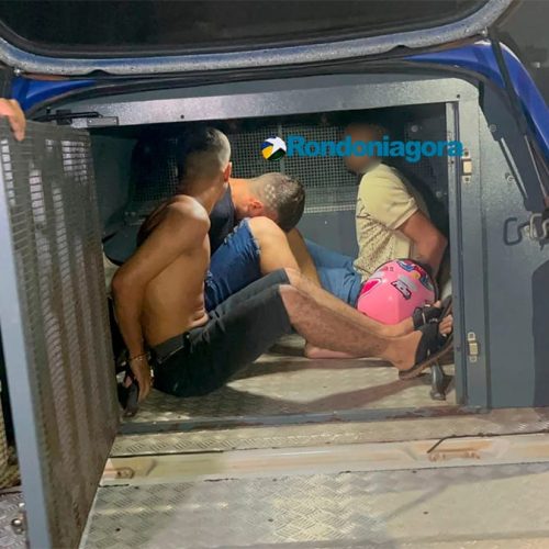 Quadrilha é presa após roubo a motociclista na zona leste