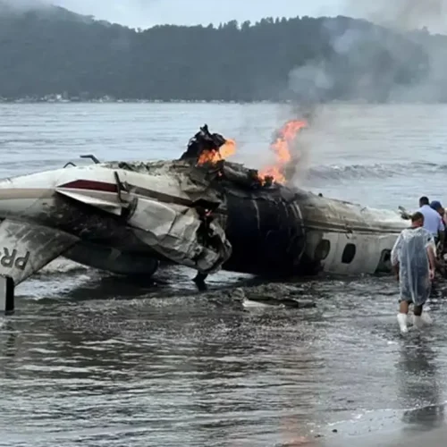 Avião que caiu em Ubatuba pertence à família de fazendeiro de Goiás