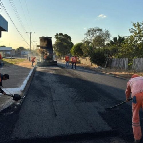 Governo de RO revitaliza ruas e avenidas de Monte Negro com recapeamento asfáltico