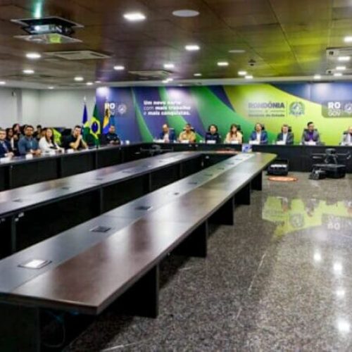 Execução de recursos federais para segurança pública é apresentada pelo governo de RO em reunião