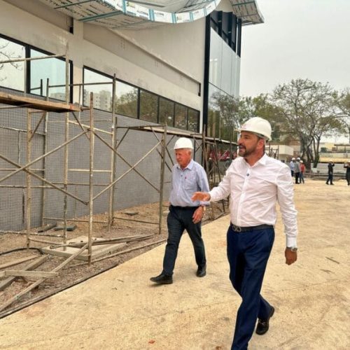 Prefeito Hildon Chaves visita canteiro de obras da nova rodoviária de Porto Velho para acompanhar os avanços