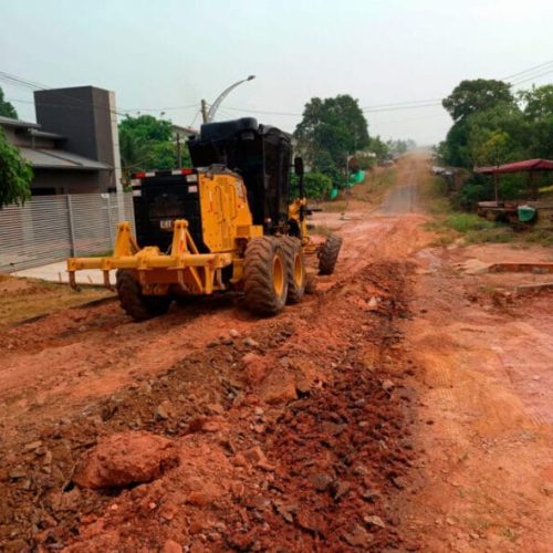 Obras de infraestrutura urbana são iniciadas em Santa Luzia d’Oeste pelo governo de RO