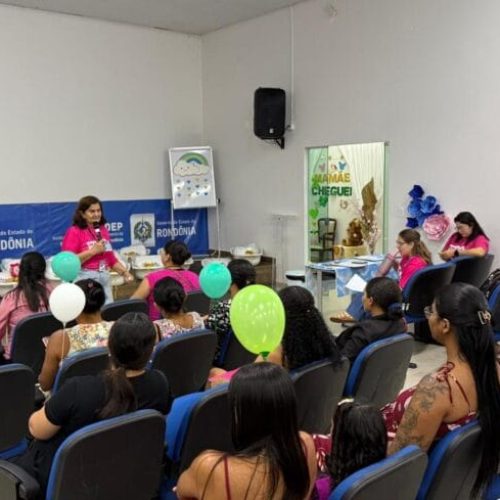 Troca de informações com gestantes e entrega de kit enxoval para bebês integram campanha Agosto Verde, em Rondônia   