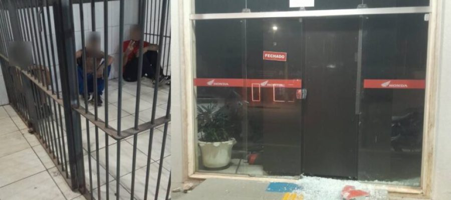 Tentativa de furto em concessionária termina com menores detidos na capital