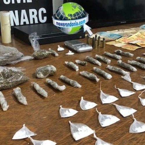 Traficante é preso com drogas. Denarc fecha duas bocas de fumo na Zona Leste de Porto Velho