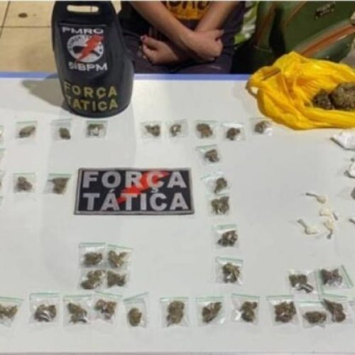 Três homens são presos e adolescente apreendida por tráfico de drogas em residência na zona leste de Porto Velho