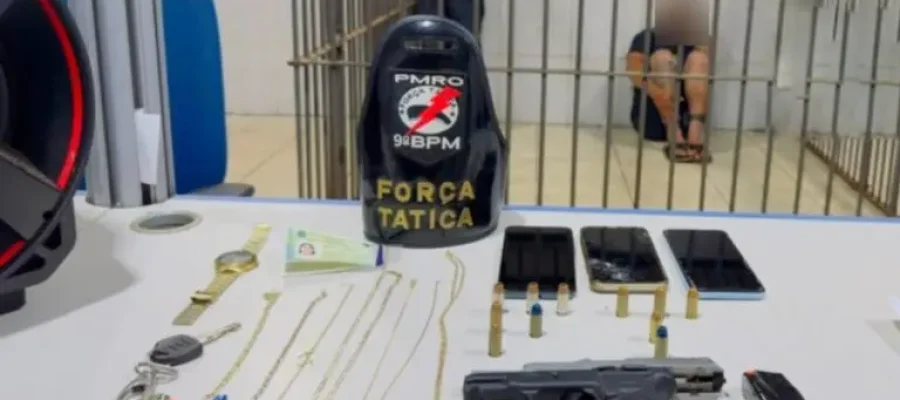 Trio é preso por porte ilegal de arma de fogo em Porto Velho