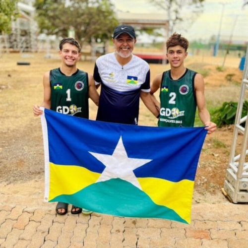 Estudantes de Ji-Paraná conquistam medalha de prata no vôlei de praia nos Jogos da Juventude 2025