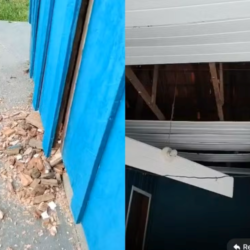 Raio cai dentro de casa e destrói móveis em Jaru, RO